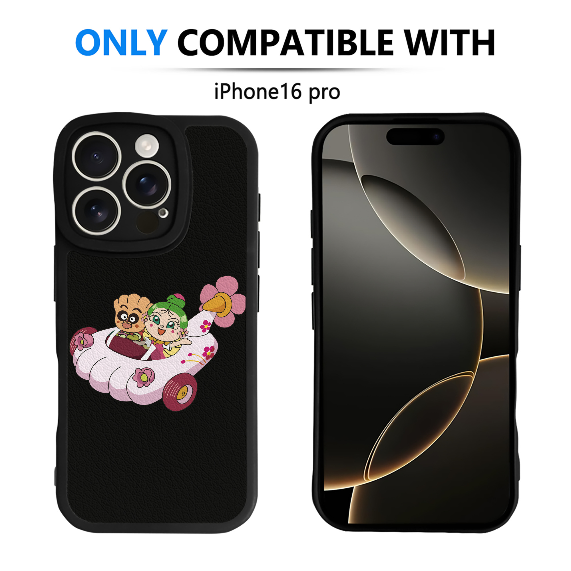 （画像用） アンパンマン Anpanman 【iPhone 16シリーズ対応】シリコンスマホケース（レザー調） 材質：シリコン